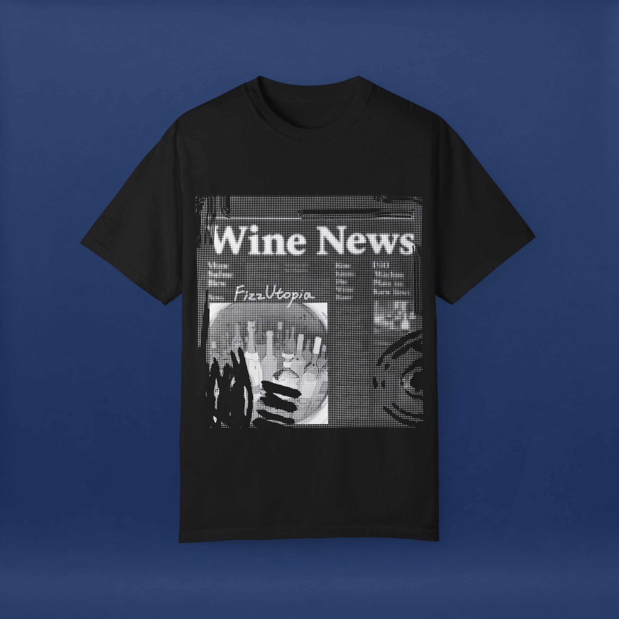 wine news - Summer Short Sleeve Graphic Tee for Men & Women（white）