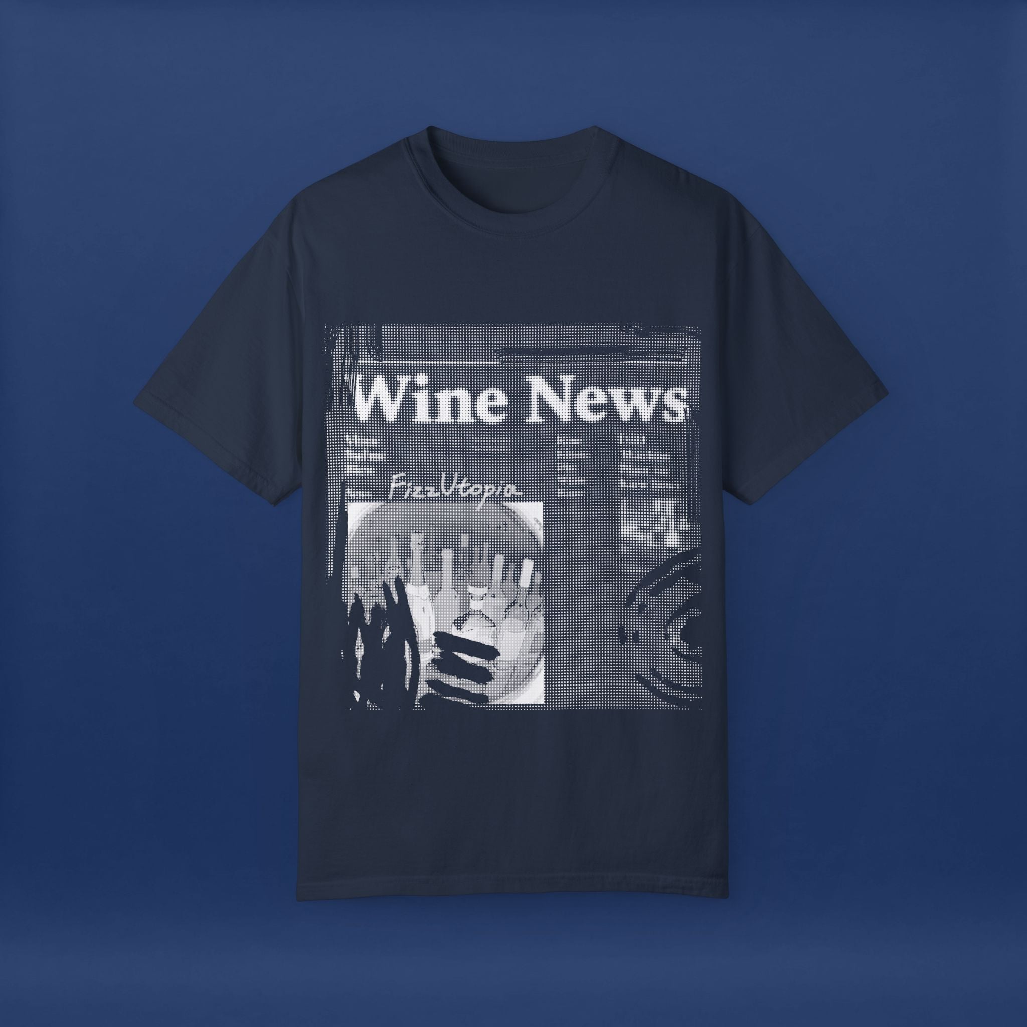 wine news - Summer Short Sleeve Graphic Tee for Men & Women（white）